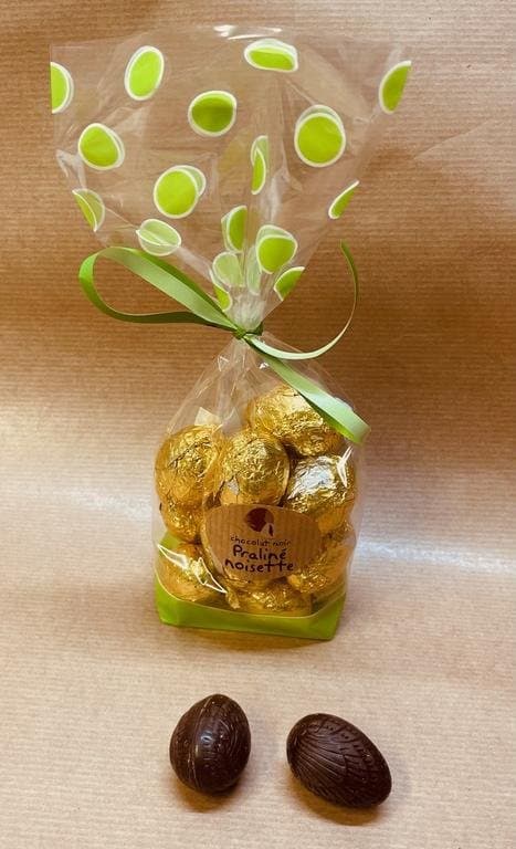 Kleine Praliné-Eier im Beutel, Façon Chocolat, 120 g
