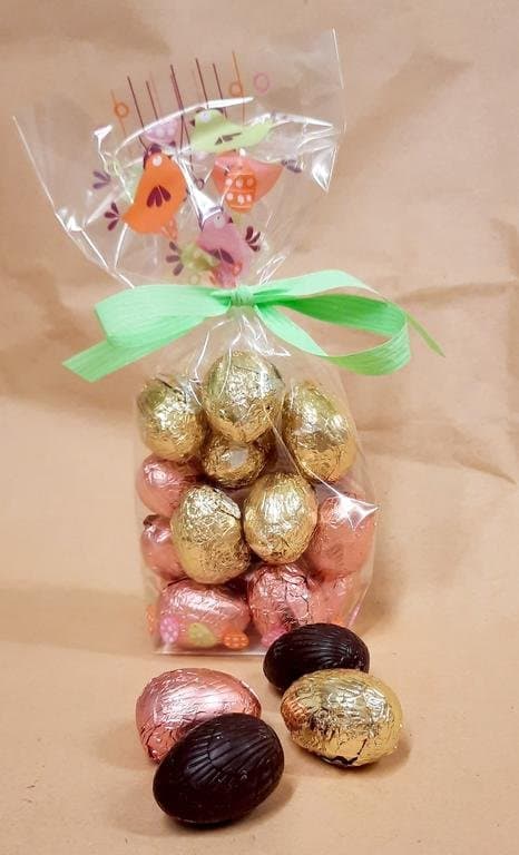 Kleine Eier gemischt Praliné + Himbeere, Façon Chocolat, 120 g
