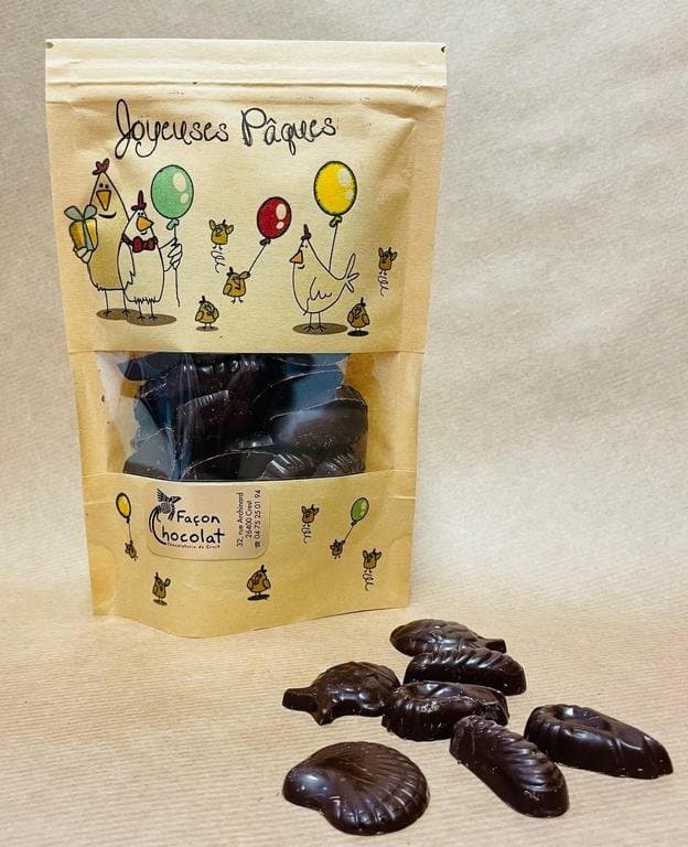 Friture noir, sachet noir, Façon Chocolat, 120 g