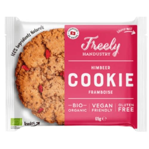 Cookie à la framboise, Freely, 65 g*