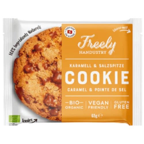 Cookie au caramel et Pointe de sel, Freely, 65 g*
