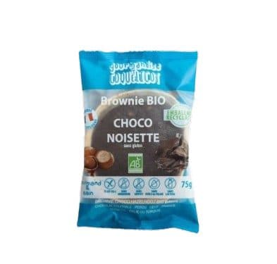 Brownies Chocolat Noisette Sans Gluten, Gourmandise & Coquelicot, 75 g*