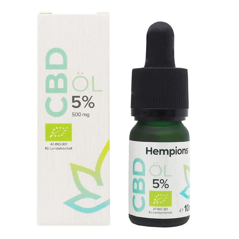 Huile De Cbd 5%, Hempions, 10 ml*