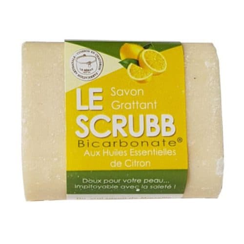 Savon Grattant « Le Scrubb » Au Bicarbonate & H.e. De Citron, Compagnie Du Bicarbonate, 100 g
