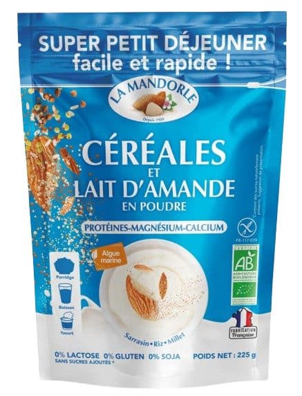 Céréales Et Lait D'amande, La Mandorle, 225 g*