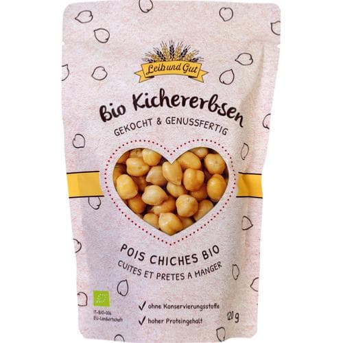 Pois Chiches Cuits BIO, Leib Und Gut, 120 g*