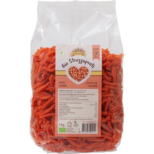 Strozzapreti lentilles rouges bio, Leib und Gut, 1000 g*