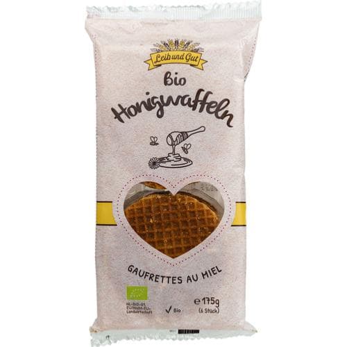 Gaufres Au Miel BIO, Leib Und Gut, 175 g*
