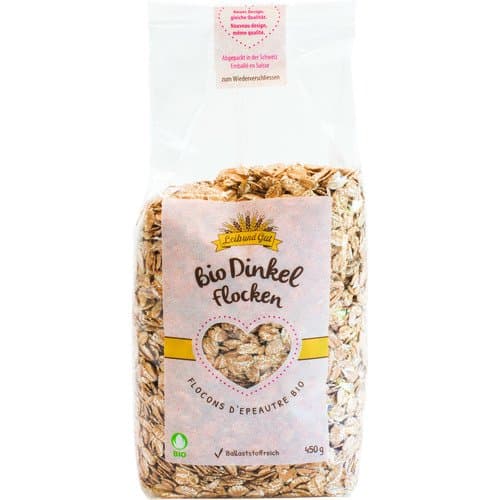 Flocons d'épeautre bio (label Knospe) import, Leib und Gut, 450 g*