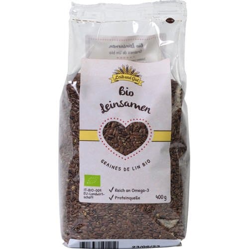 Bio Leinsamen, Leib und Gut, 400 g*