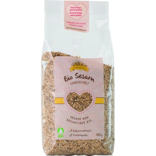 Ungeschälte Sesamsamen Bio (Knospe Label) Import, Leib und Gut, 350 g*