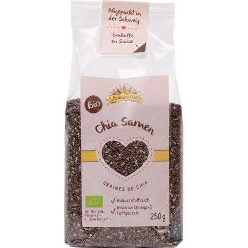 Graines de chia bio, Leib und Gut, 250 g*