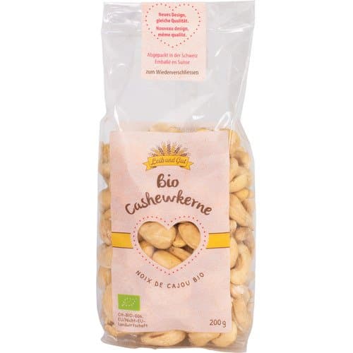 Noix de cajou bio, Leib und Gut, 200 g*