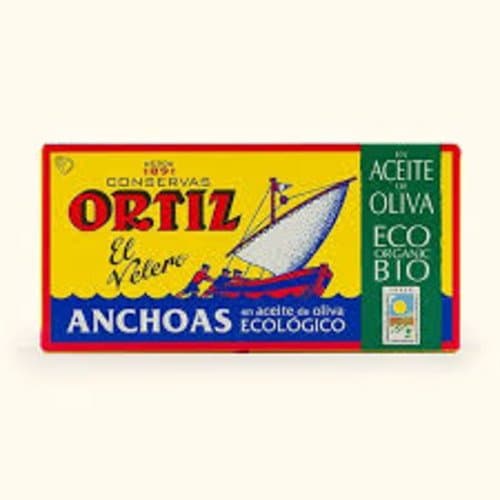 Anchois à l'huile d'olive vierge extra bio, Ortiz, 47.5 g*
