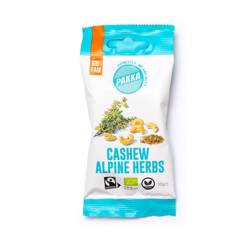 Noix De Cajou Grillées Au Sel Marin, Pakka, 30 g