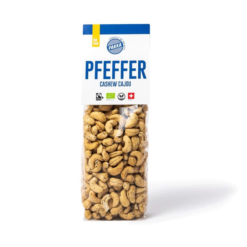 Noix De Cajou Grillées Au Poivre Malabar, Pakka, 450 g
