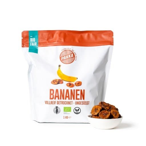 Bananes séchées, Pakka, 1 kg*