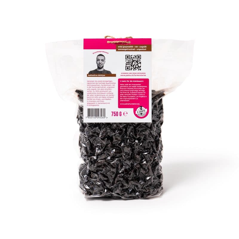 Cerises Aigres Sauvages Dénoyautées, Pakka, 750 g