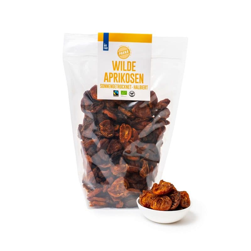 Abricots Sauvages Coupés En Deux Séchés Au Soleil, Pakka, 1 kg