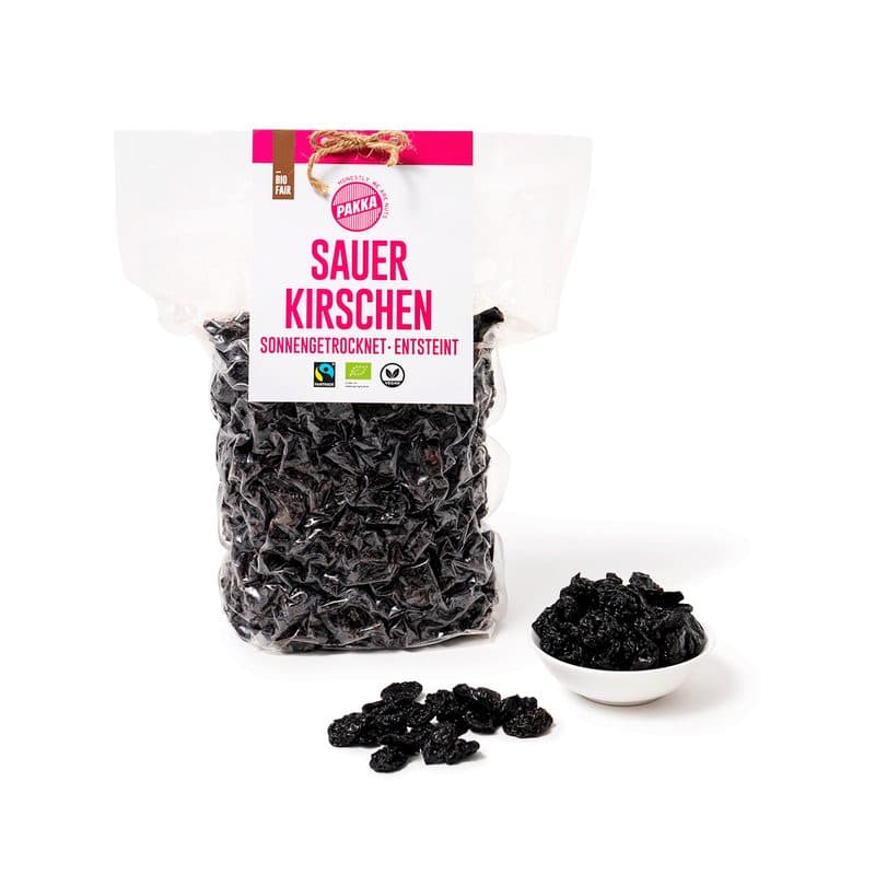 Cerises Aigres Sauvages Dénoyautées, Pakka, 110 g