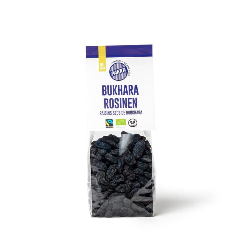 Raisins Noirs Bukhara Non Huilés, Pakka, 200 g