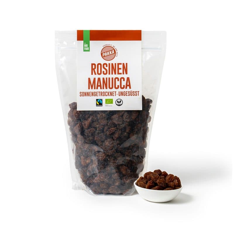 Raisins Manucca Non Huilés, Pakka, 200 g