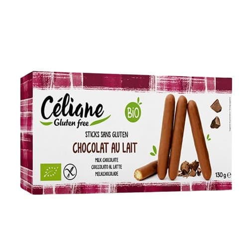 Sticks chocolat au lait, Céliane Glutenfree, 130 g*