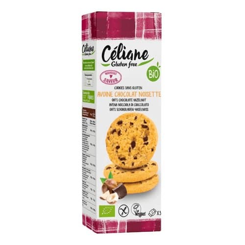 Hafer-Schokoladen-Haselnuss-Cookies, Céliane Glutenfree, 120 g*
