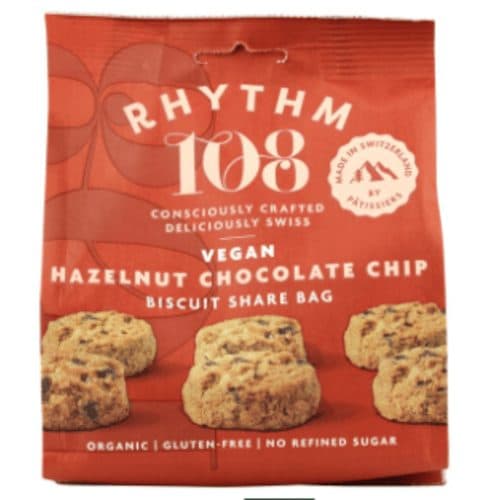 Sachet À Partager Suisse Vegan Aux Pépites De Chocolat Et Noisettes, Rhythm 108, 135 g