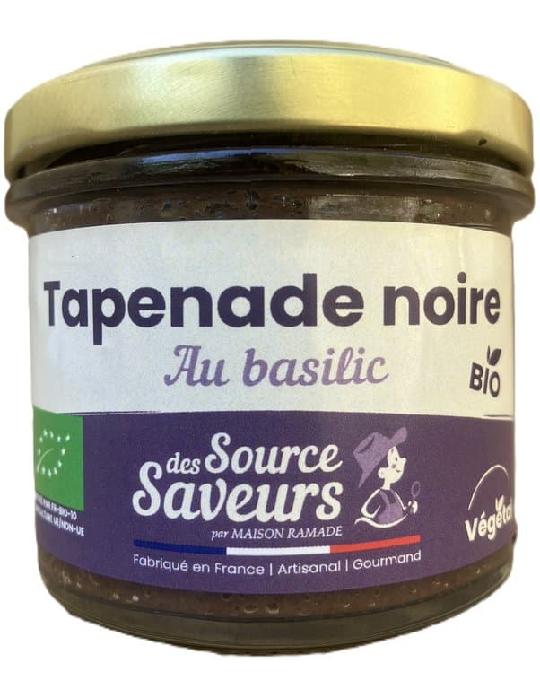 Schwarze Tapenade mit Basilikum, Pascal Ramade, 100 g