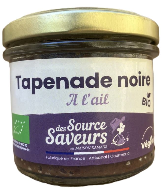 Schwarze Tapenade mit Knoblauch, Pascal Ramade, 100 g
