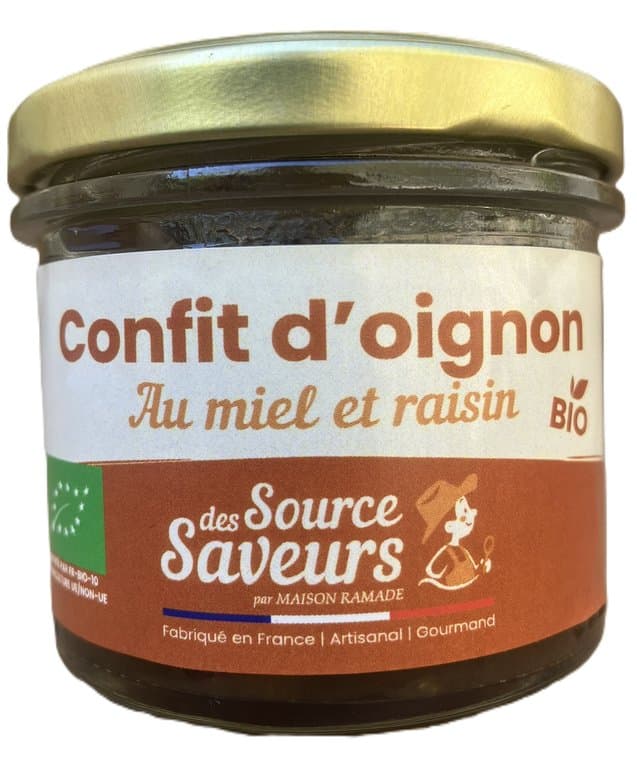 Zwiebelconfit mit Honig und Rosinen, Pascal Ramade, 100 g