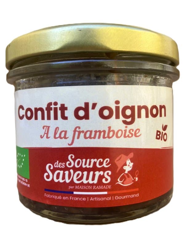 Zwiebelconfit mit Honig und Himbeere, Pascal Ramade, 100 g