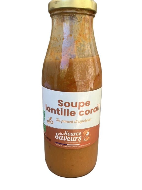 Rote-Linsen-Suppe mit Espelette-Pfeffer, Pascal Ramade, 48 cl