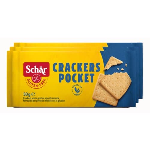 Crackers pocket sans gluten, Schär, 3×50 g