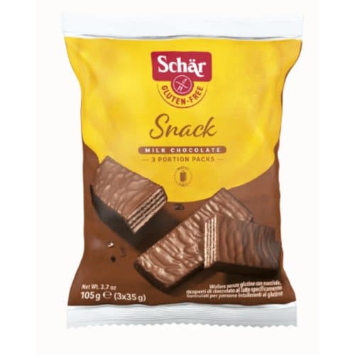 Snack mit Schokolade glutenfrei, Schär, 105 g