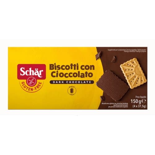Biscotti au chocolat sans gluten, Schär, 150 g