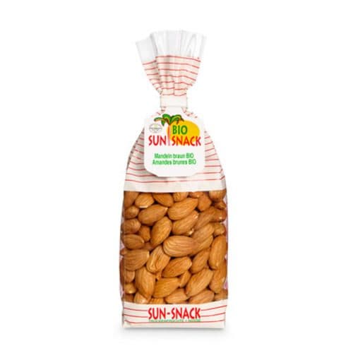 Braune Mandeln BIO, Sun Snack, 250 g