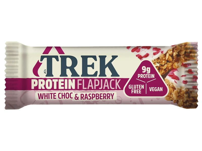 Protein Flapjack White Choc & Raspberry, Trek, 50 g