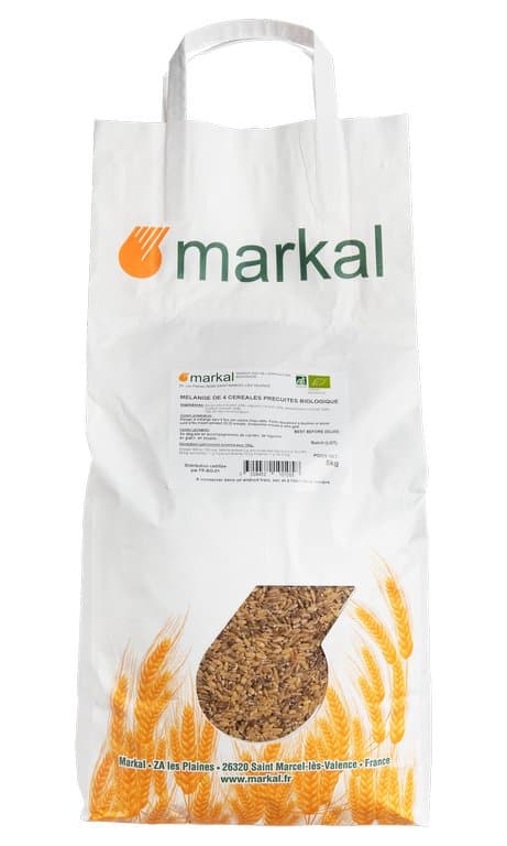 Mélange 4 céréales précuites, Markal, 5 kg*