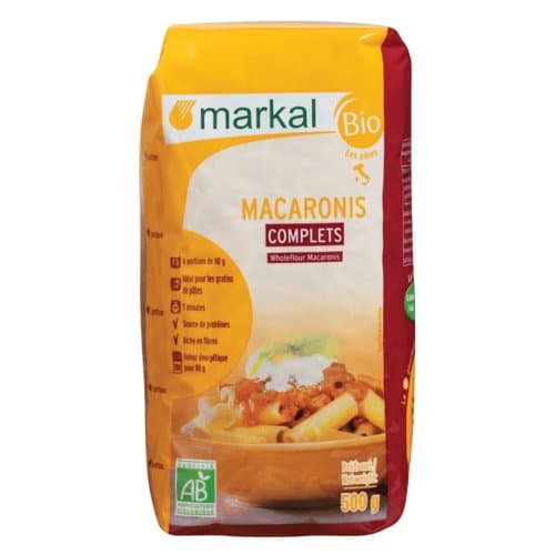Vollkorn-Macaroni, Markal, 500 g*