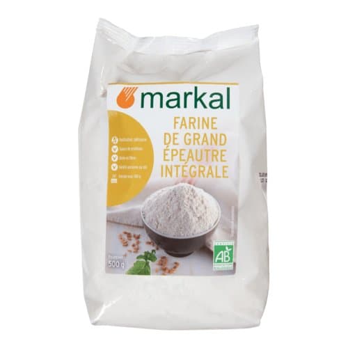 Farine grand épeautre intégral, Markal, 500 g*