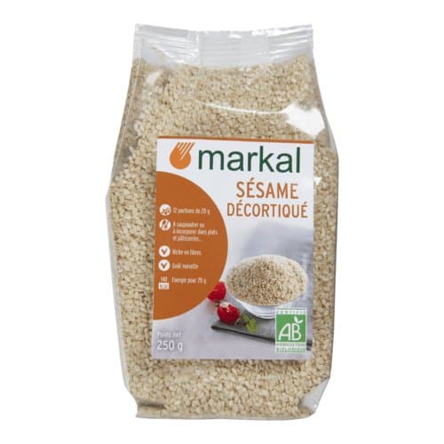 Graines de sésame décortiquées, Markal, 250 g*
