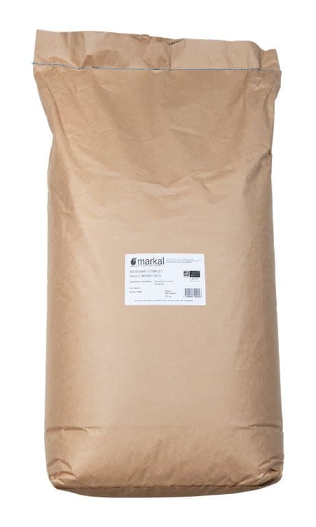 Riz basmati demi complet bio, Markal, 25 kg*