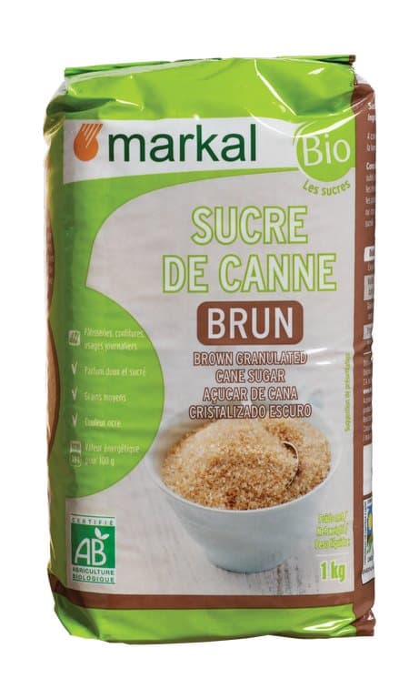 Sucre de canne brun, Markal, 1 kg*