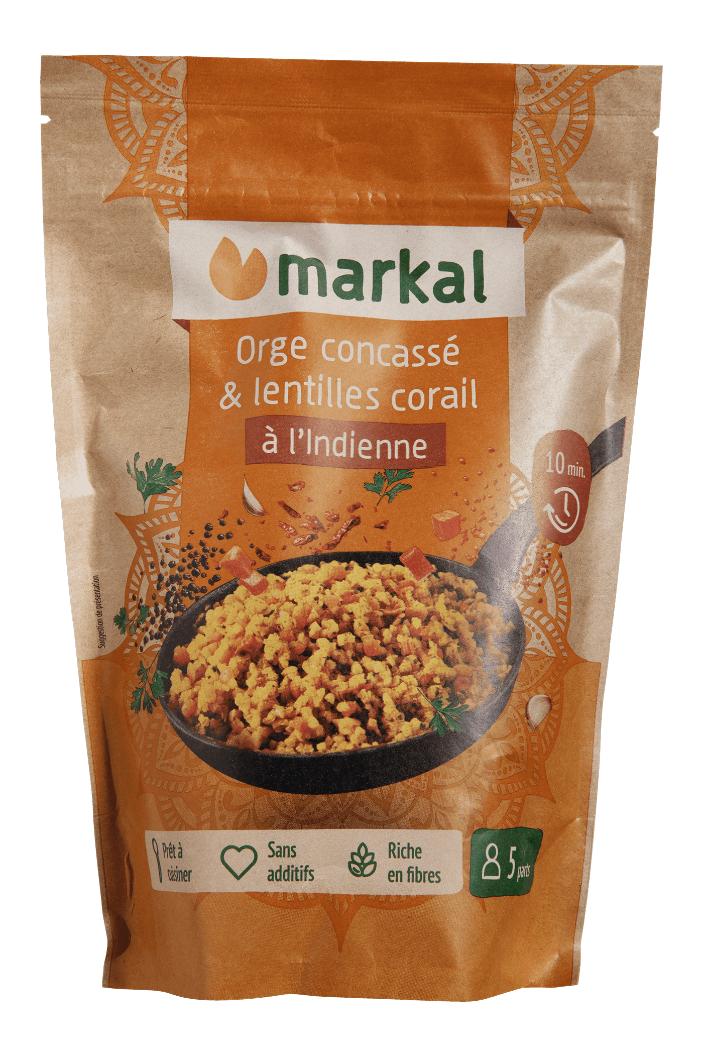 Mix À L'indienne Boulgour D'orge & Lentilles Corail, Markal, 350 g