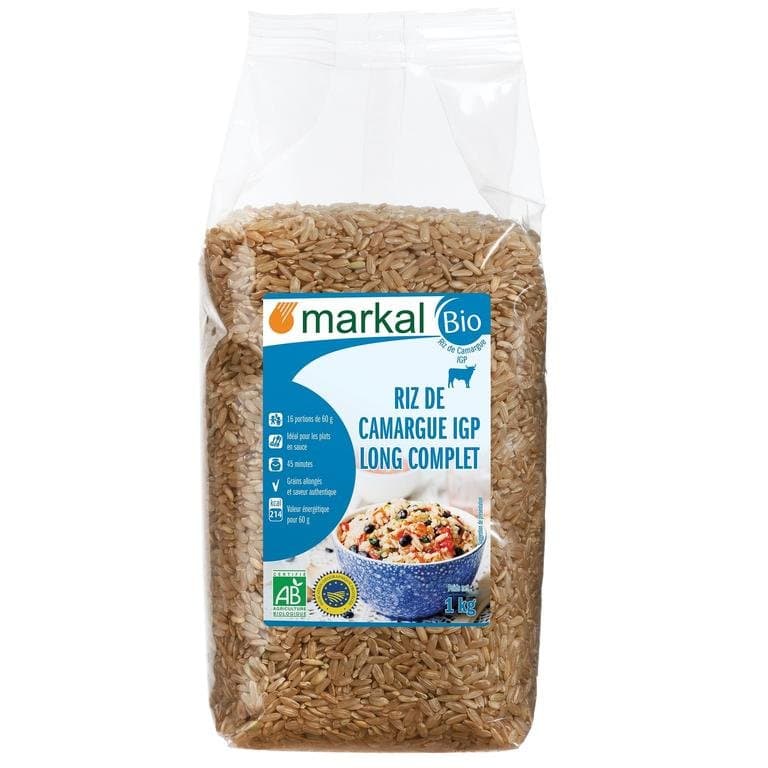 Riz long complet de Camargue, Markal, 1 kg*
