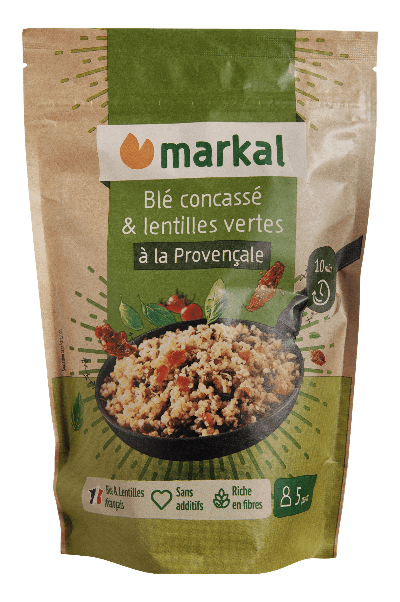 Mix À La Provençale Boulgour De Blé & Lentilles Vertes, Markal, 350 g