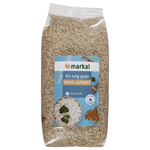 Halbvollkorn Langkornreis, Markal, 1 kg*