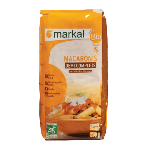 Halbvollkorn-Makkaroni, Markal, 500 g